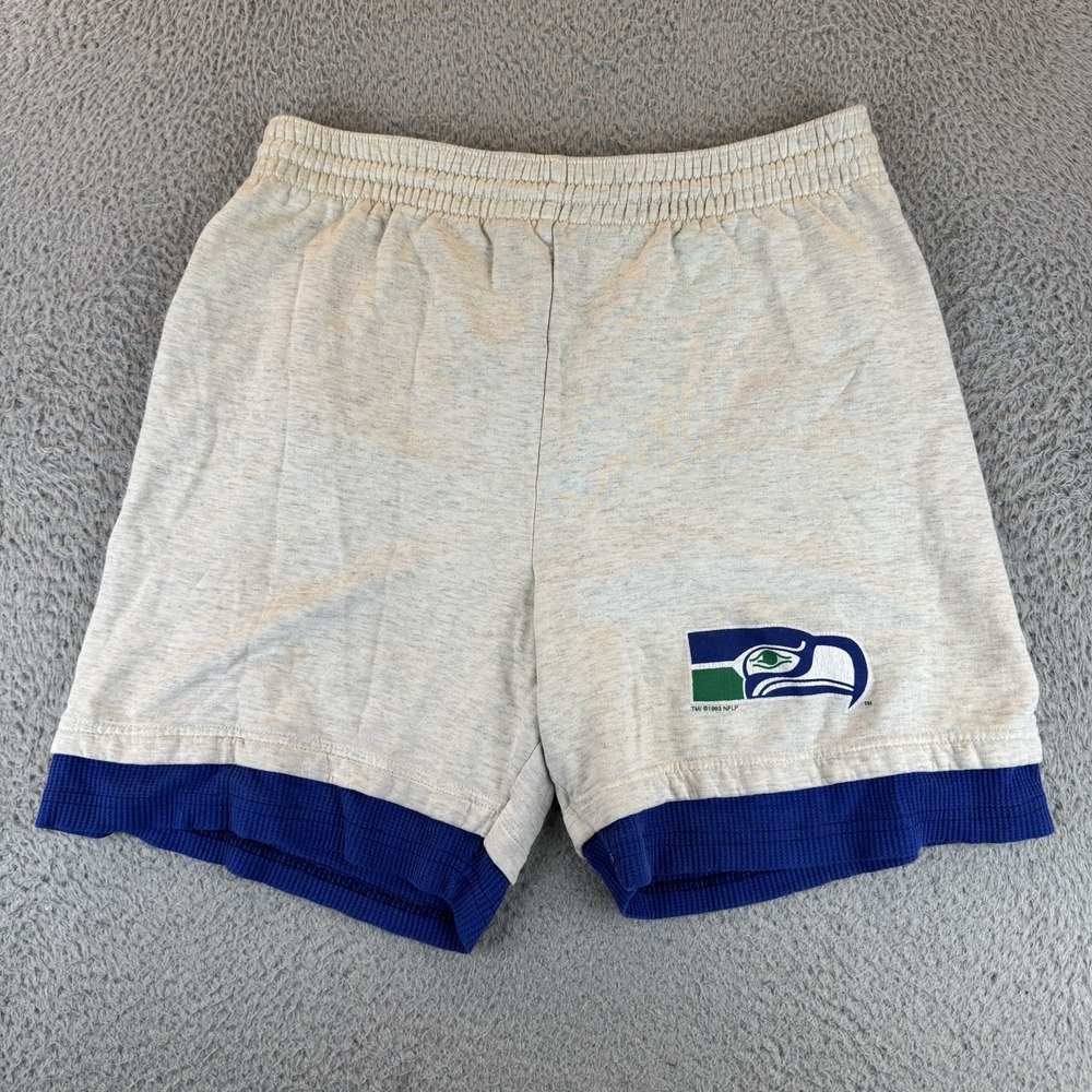 Seattle Seahawks Vintage Shorts 1993 Gray Sweat Shorts Rare Men's Medium 90s NFL